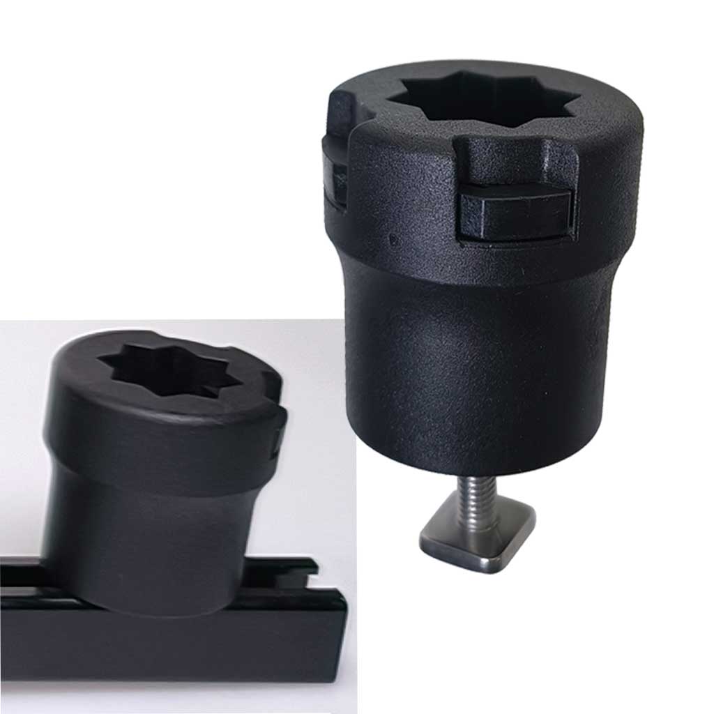 Fishing Kayak Fish Finder Mount - 1 Stuks Kayak Schuifgeleiderkop Track Adapter