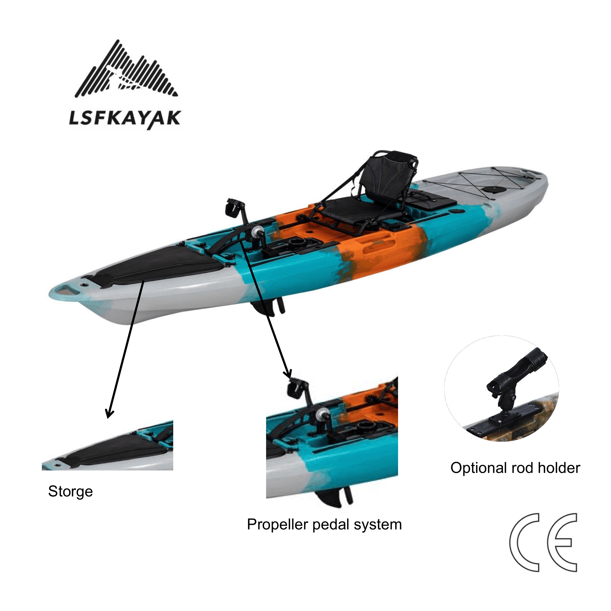 Mirage Propel 12ft PRO pedaal- - Fishing Kayak Pedal Drive recensie en prijs